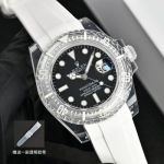 Rolex & Phantomlab Crystal Case 40mm 3135 Blue Hairspring Movement Watch